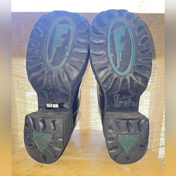 Vintage John Fluevog Women's Platform Shoes Size 9 Black Leather Lace Up Oxford - Picture 11 of 11